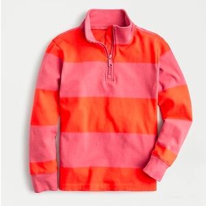 Crewcuts - Boys Half Zip Long Sleeve Polo - Size 6 / 7